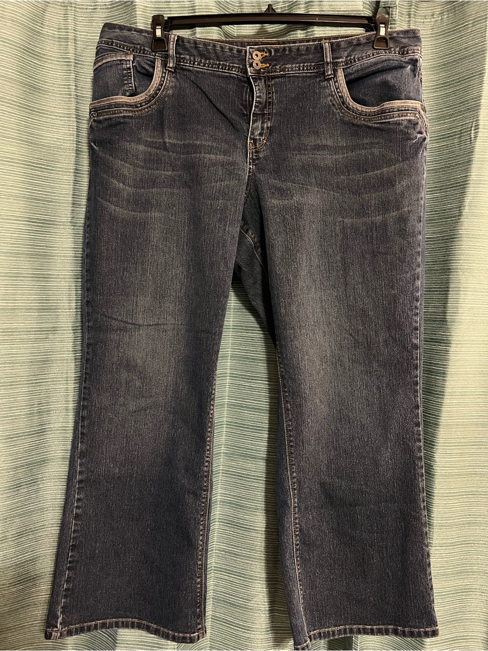 Cato Premium Dark Wash Jeans 22WP Plus Size Double Button Denim